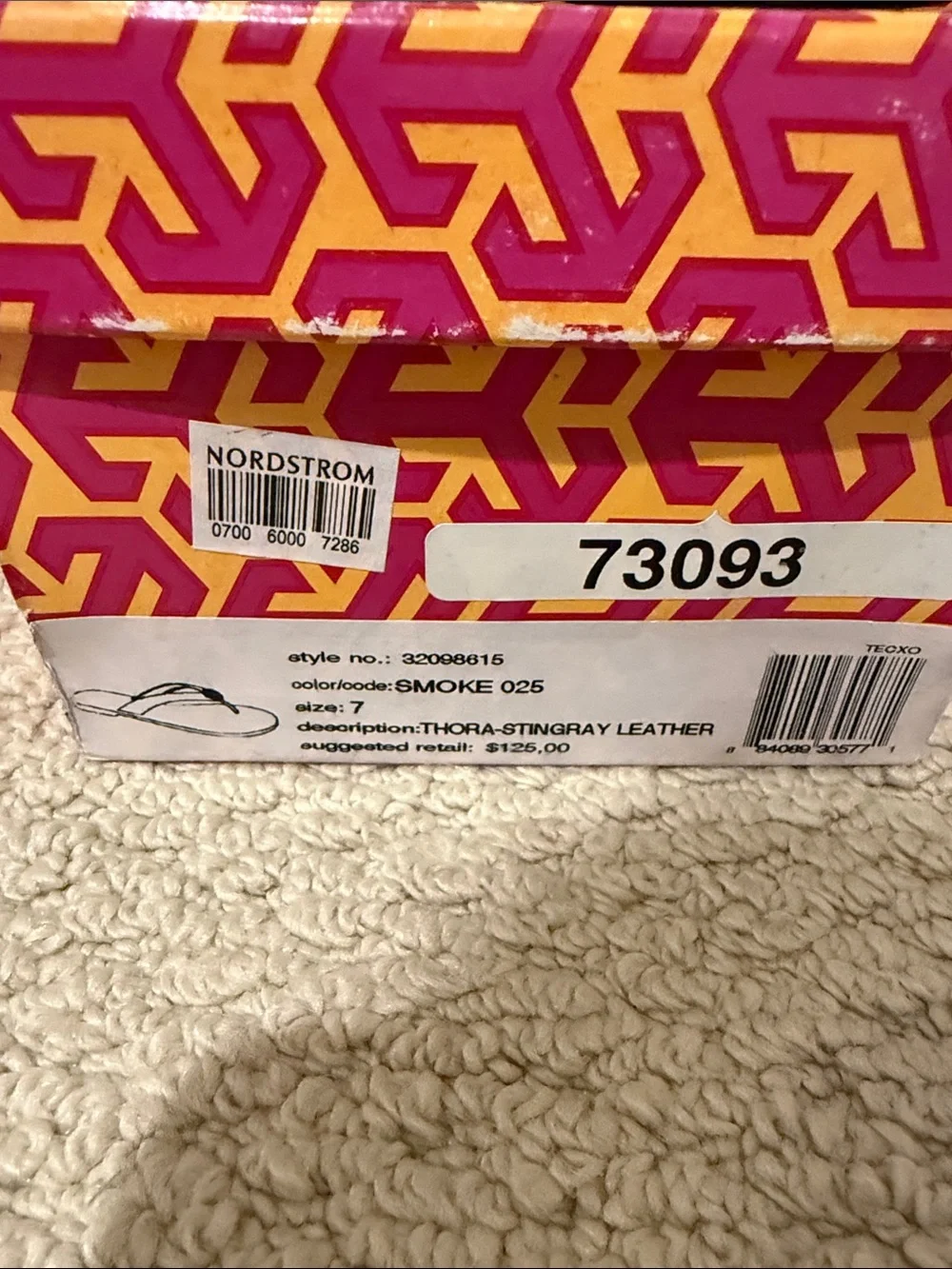 Tory Burch Thora Stingray Leather in Smoke